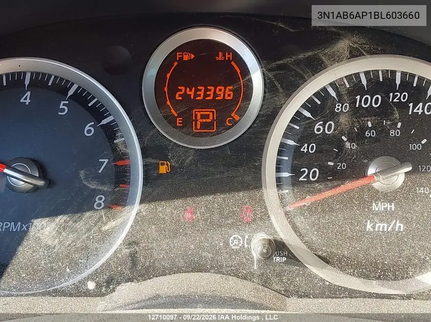 2011 NISSAN SENTRA VIN 3N1AB6AP1BL603660 — фото 15