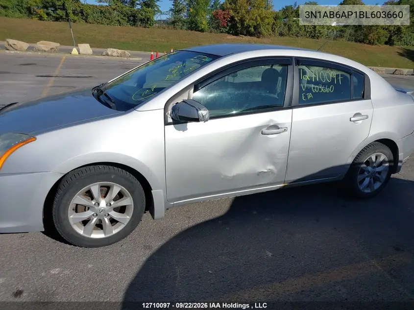 2011 NISSAN SENTRA VIN 3N1AB6AP1BL603660 — фото 6