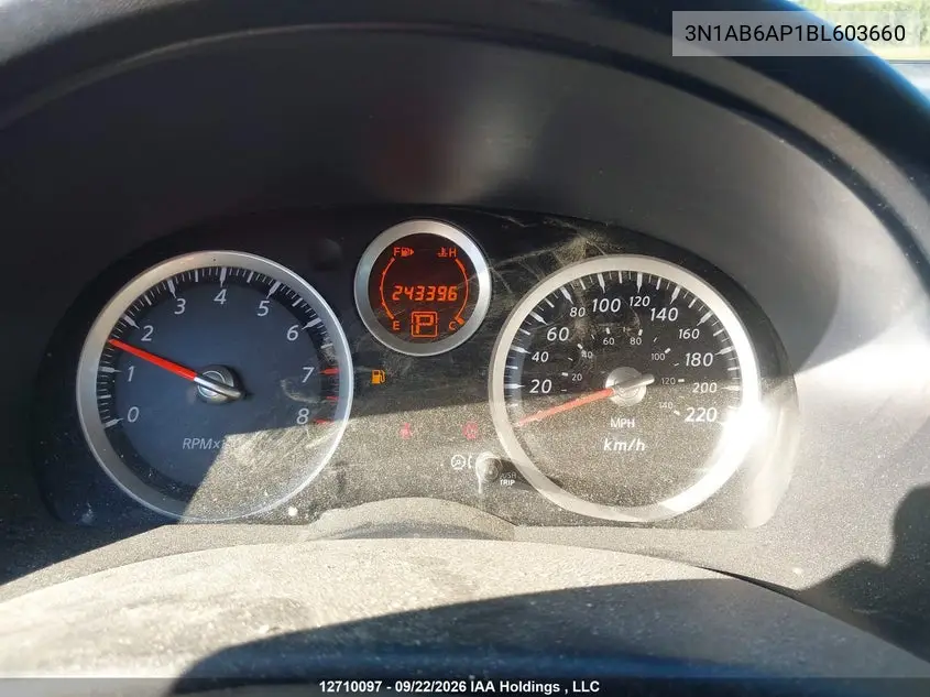 2011 NISSAN SENTRA VIN 3N1AB6AP1BL603660 — фото 7