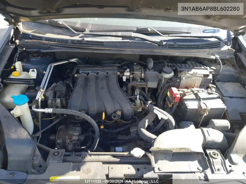 2011 NISSAN SENTRA VIN 3N1AB6AP8BL602280 — фото 10