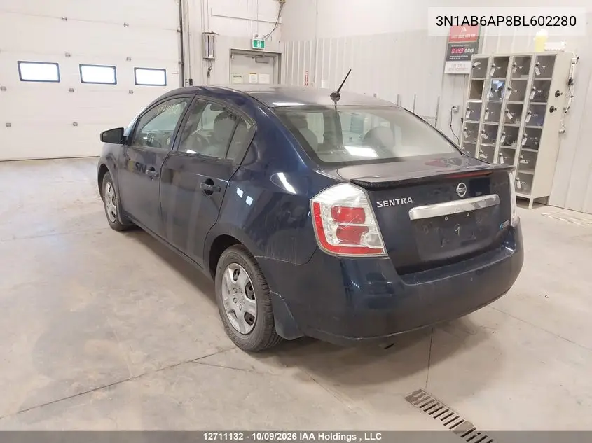 2011 NISSAN SENTRA VIN 3N1AB6AP8BL602280 — фото 3