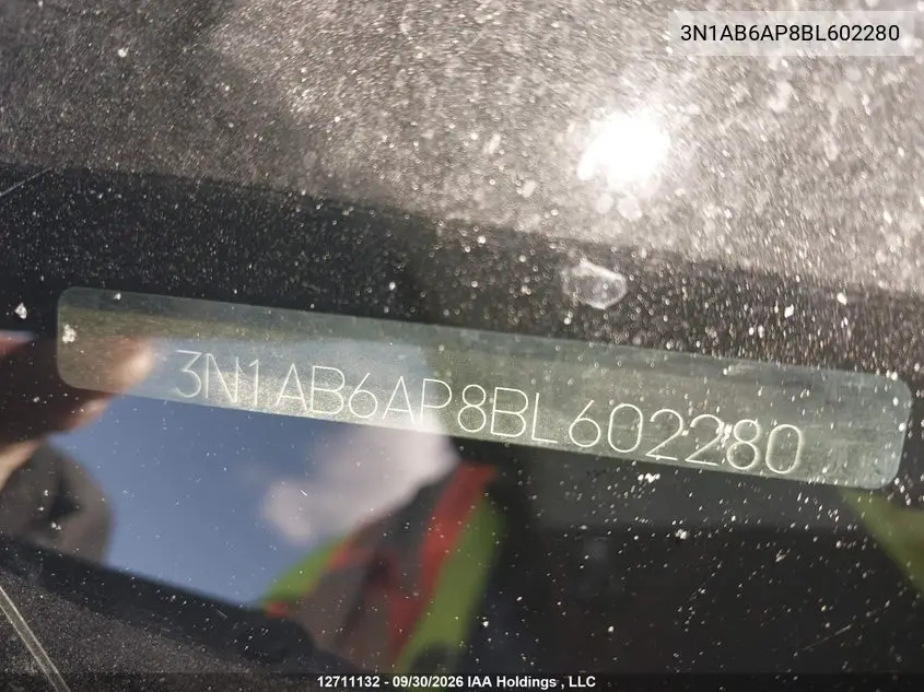 2011 NISSAN SENTRA VIN 3N1AB6AP8BL602280 — фото 9