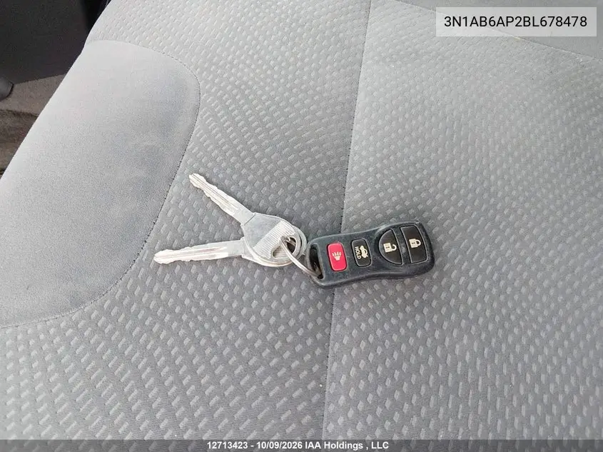 2011 NISSAN SENTRA VIN 3N1AB6AP2BL678478 — фото 11