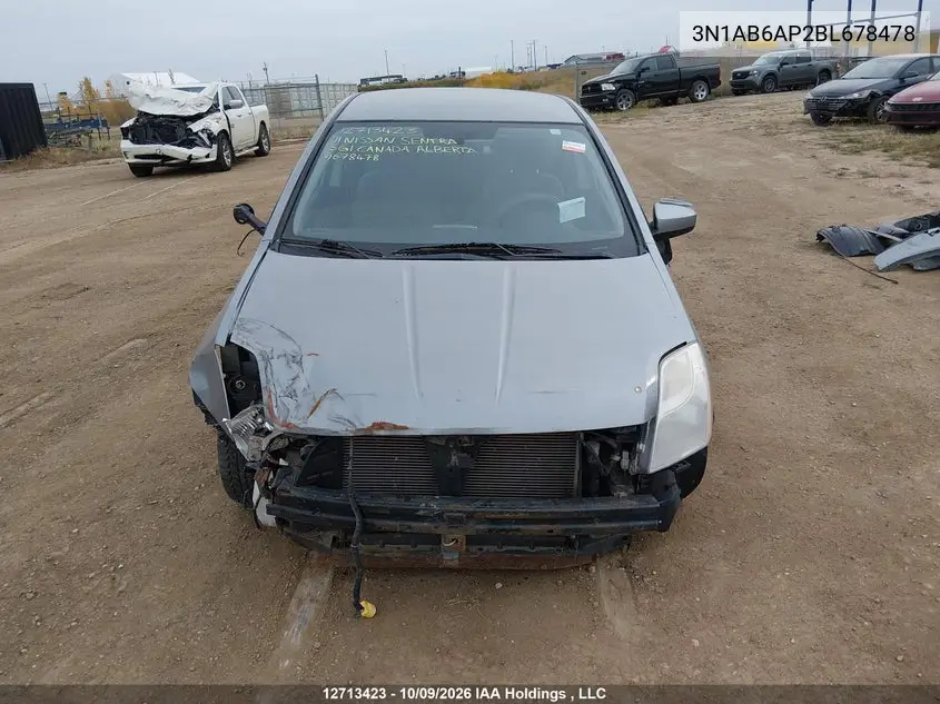 2011 NISSAN SENTRA VIN 3N1AB6AP2BL678478 — фото 13