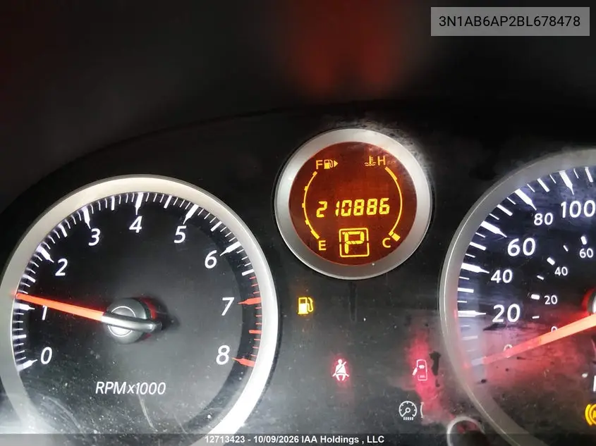 2011 NISSAN SENTRA VIN 3N1AB6AP2BL678478 — фото 16
