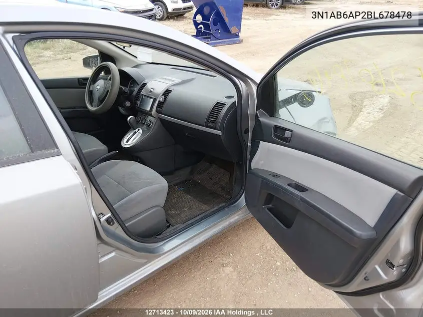 2011 NISSAN SENTRA VIN 3N1AB6AP2BL678478 — фото 5
