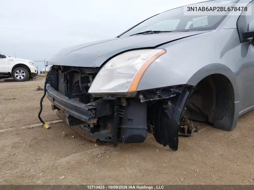2011 NISSAN SENTRA VIN 3N1AB6AP2BL678478 — фото 6