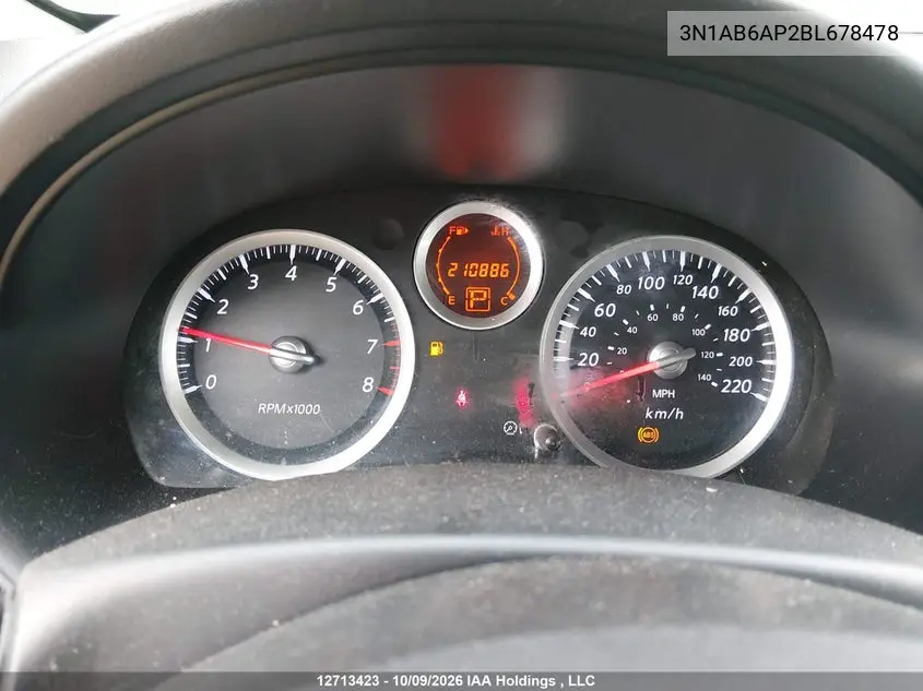 2011 NISSAN SENTRA VIN 3N1AB6AP2BL678478 — фото 7