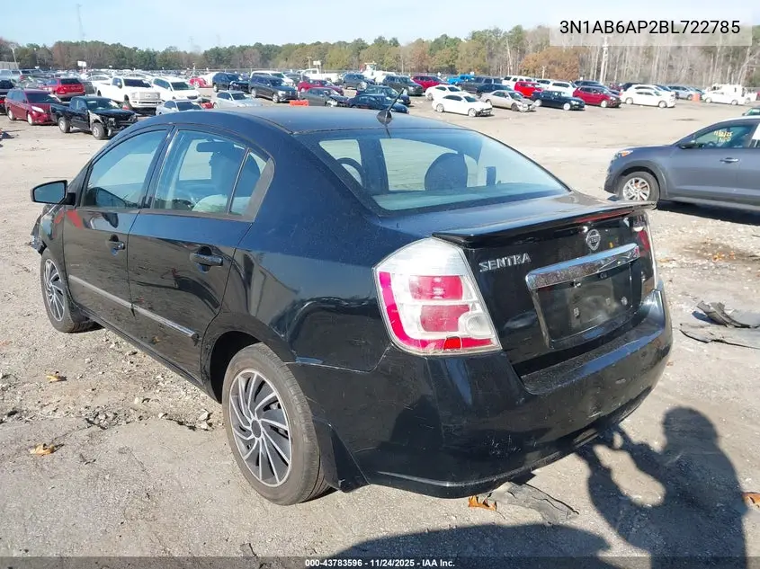 2011 NISSAN SENTRA VIN 3N1AB6AP2BL722785 — фото 3