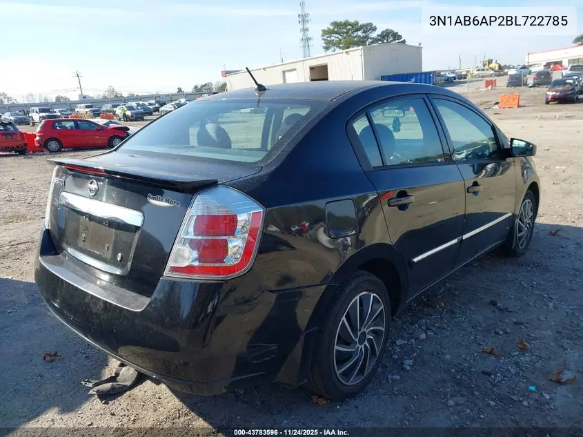 2011 NISSAN SENTRA VIN 3N1AB6AP2BL722785 — фото 4