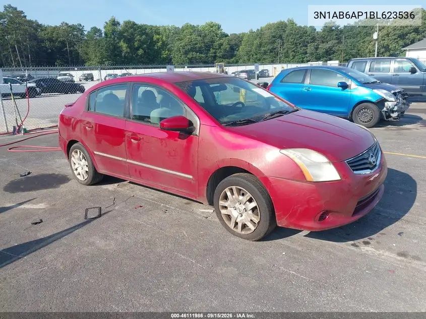 NISSAN SENTRA 2011, VIN 3N1AB6AP1BL623536