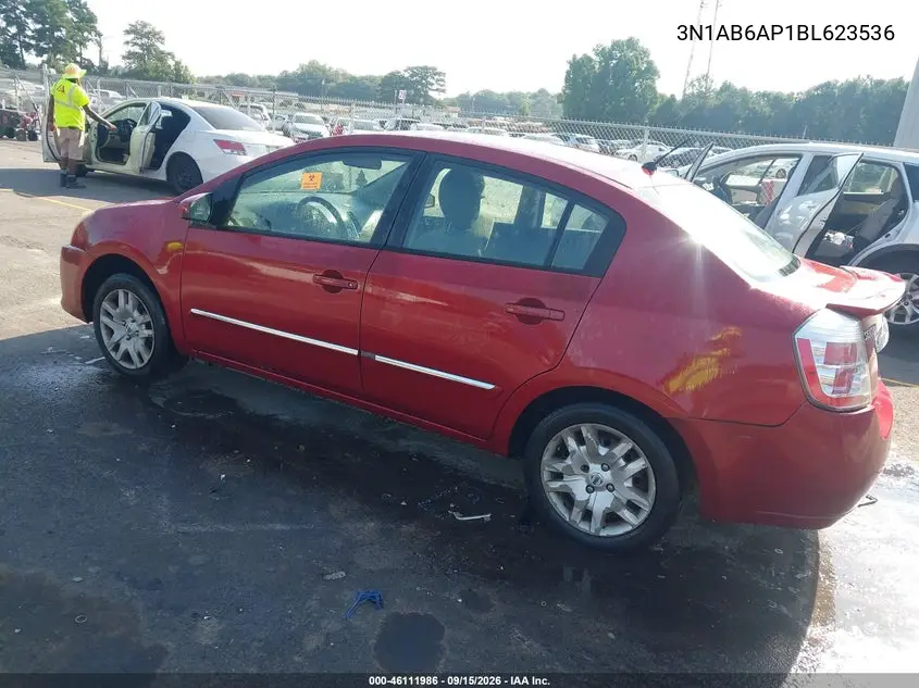 2011 NISSAN SENTRA VIN 3N1AB6AP1BL623536 — фото 3
