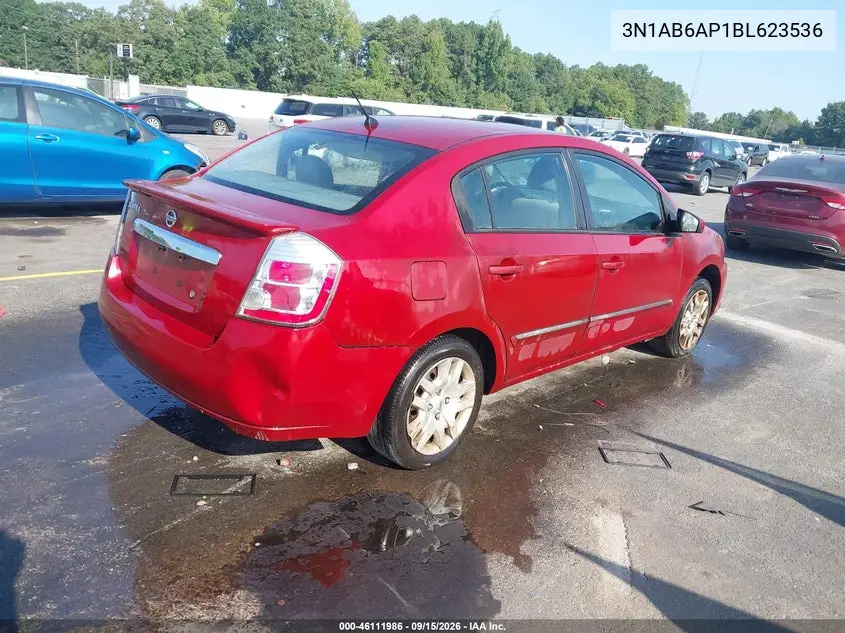 2011 NISSAN SENTRA VIN 3N1AB6AP1BL623536 — фото 4