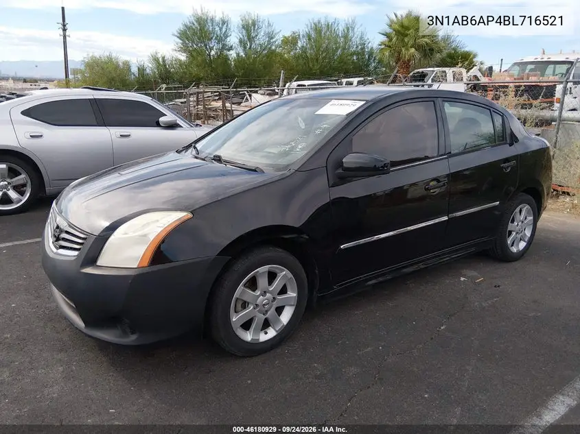 2011 NISSAN SENTRA VIN 3N1AB6AP4BL716521 — фото 2