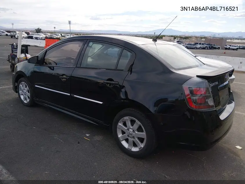 2011 NISSAN SENTRA VIN 3N1AB6AP4BL716521 — фото 3