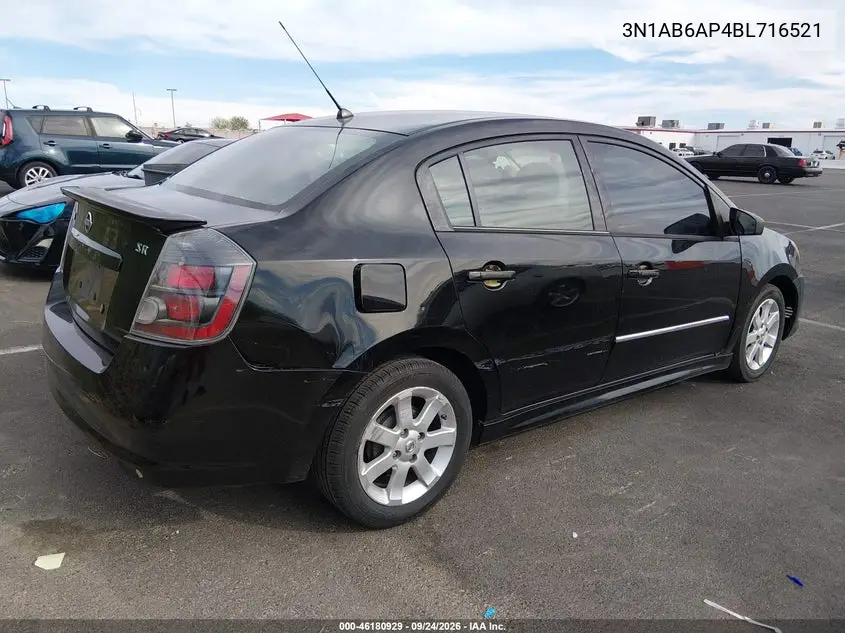 2011 NISSAN SENTRA VIN 3N1AB6AP4BL716521 — фото 4
