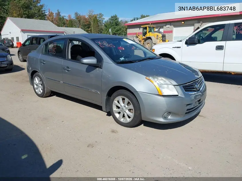 NISSAN SENTRA 2011, VIN 3N1AB6AP8BL683748
