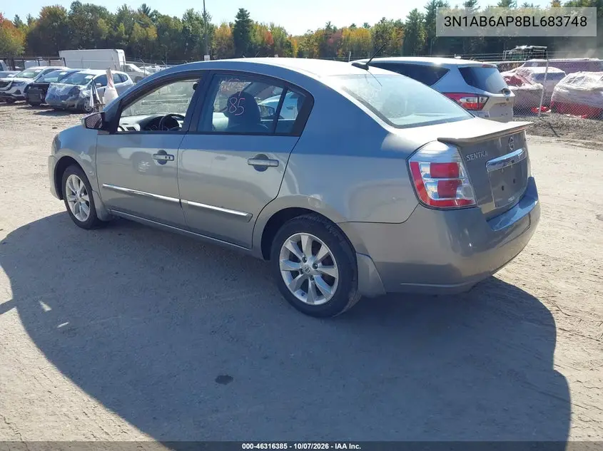 2011 NISSAN SENTRA VIN 3N1AB6AP8BL683748 — фото 3