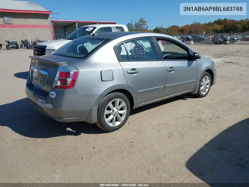 2011 NISSAN SENTRA VIN 3N1AB6AP8BL683748 — фото 4
