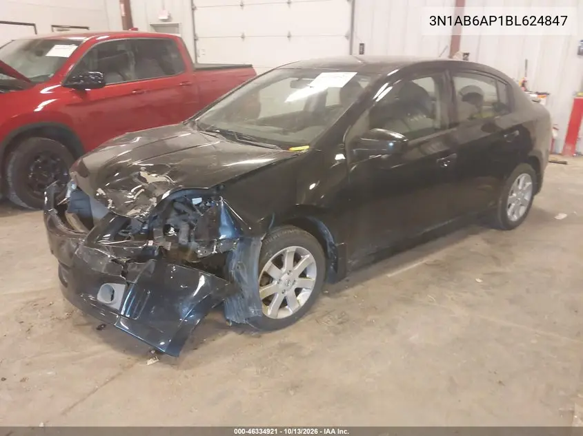 2011 NISSAN SENTRA VIN 3N1AB6AP1BL624847 — фото 2