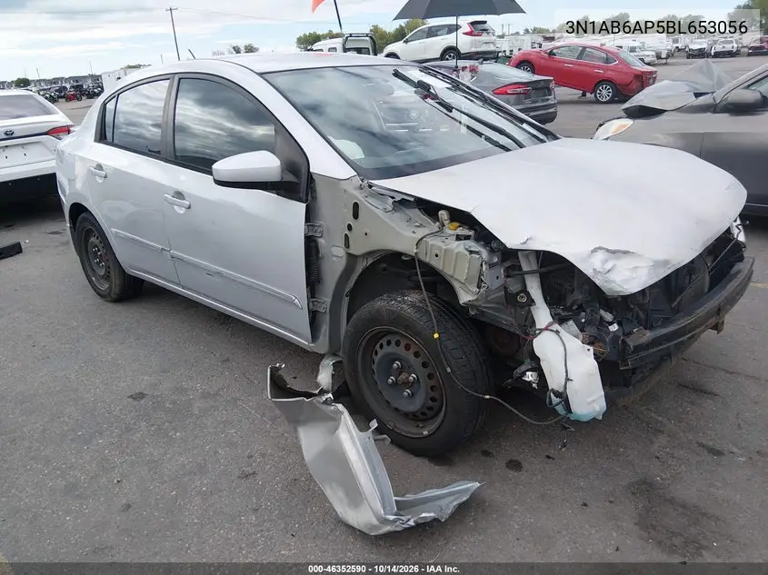 NISSAN SENTRA 2011, VIN 3N1AB6AP5BL653056