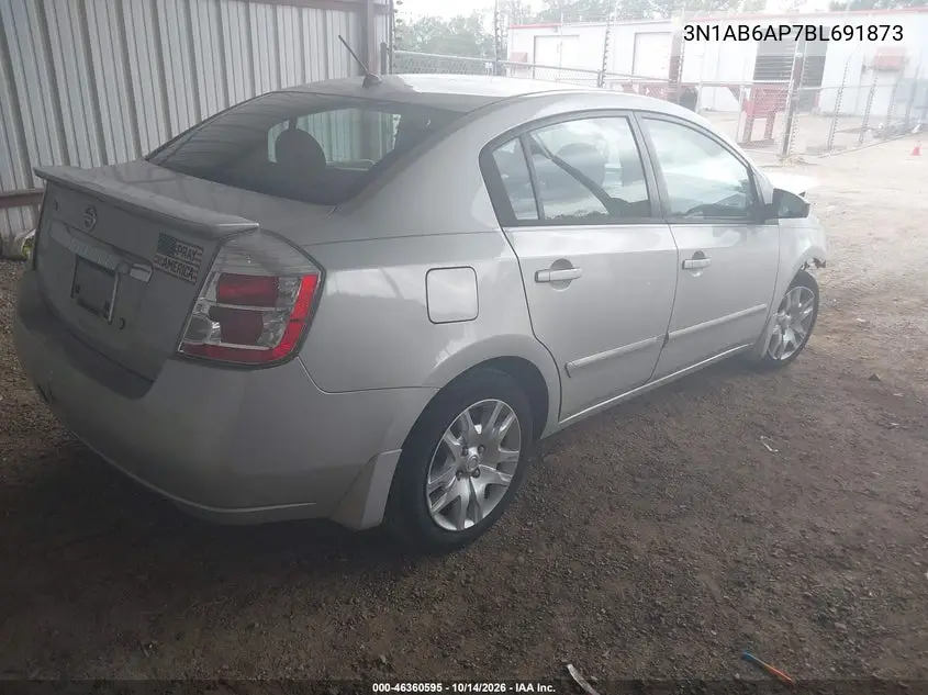 2011 NISSAN SENTRA VIN 3N1AB6AP7BL691873 — фото 4