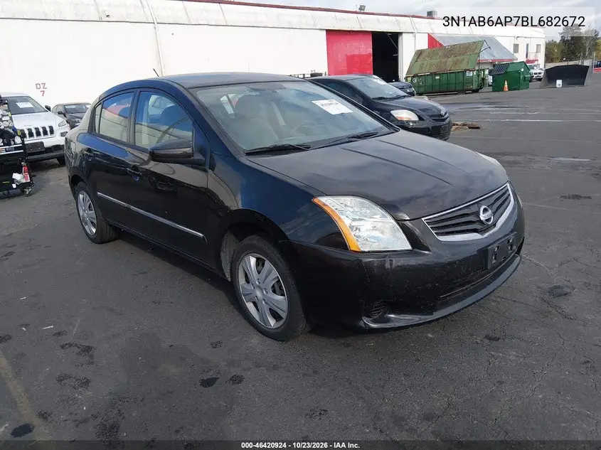 NISSAN SENTRA 2011, VIN 3N1AB6AP7BL682672