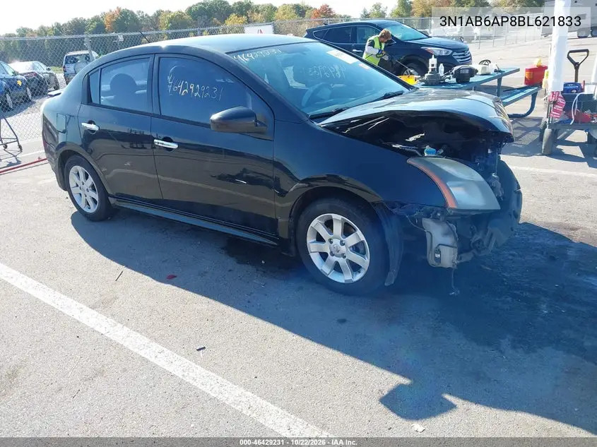 NISSAN SENTRA 2011, VIN 3N1AB6AP8BL621833