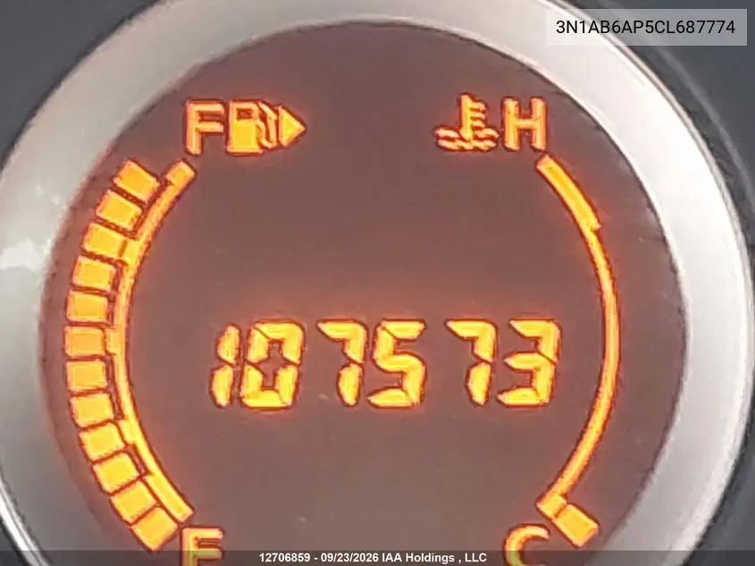 2012 NISSAN SENTRA VIN 3N1AB6AP5CL687774 — фото 15