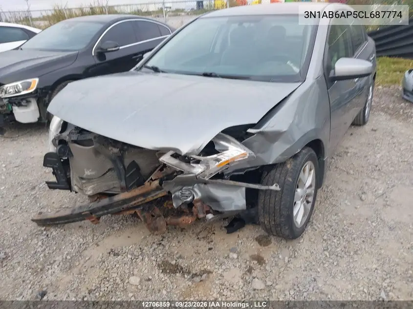 2012 NISSAN SENTRA VIN 3N1AB6AP5CL687774 — фото 6