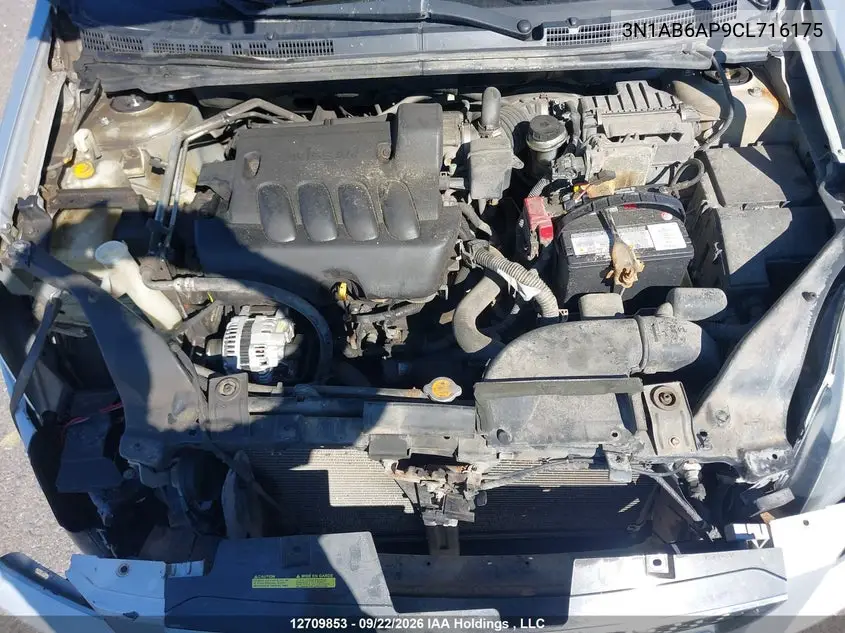 2012 NISSAN SENTRA VIN 3N1AB6AP9CL716175 — фото 10