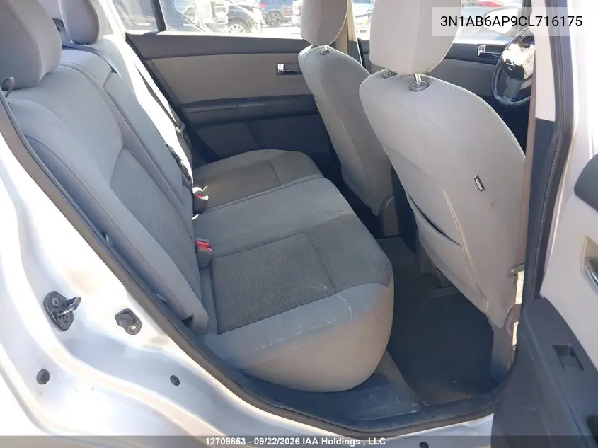 2012 NISSAN SENTRA VIN 3N1AB6AP9CL716175 — фото 8