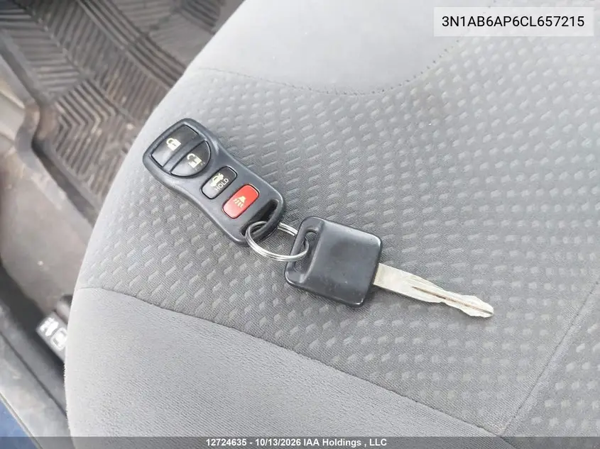 2012 NISSAN SENTRA VIN 3N1AB6AP6CL657215 — фото 11