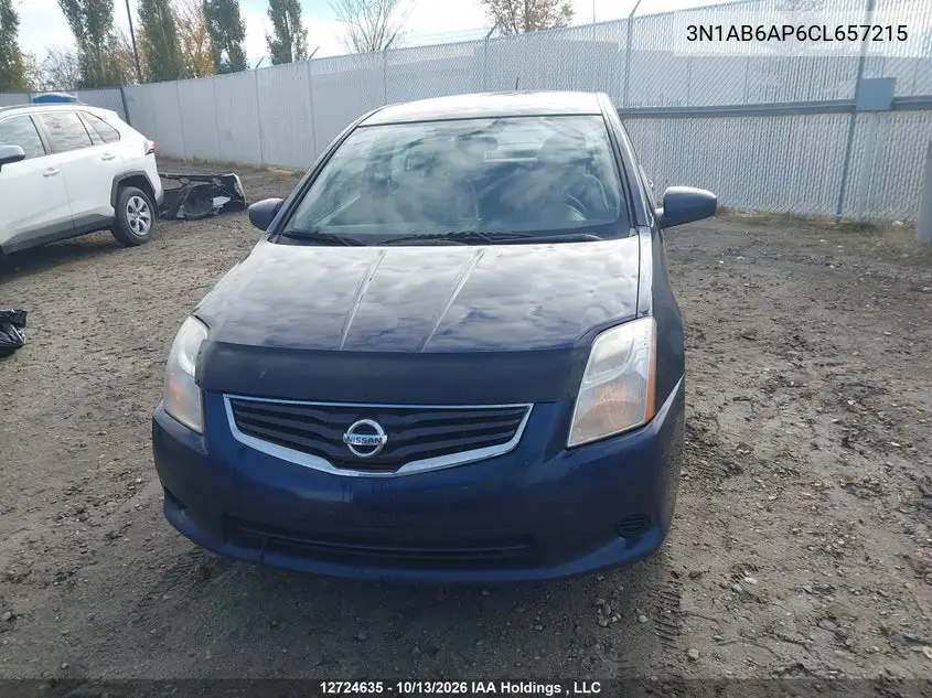 2012 NISSAN SENTRA VIN 3N1AB6AP6CL657215 — фото 12