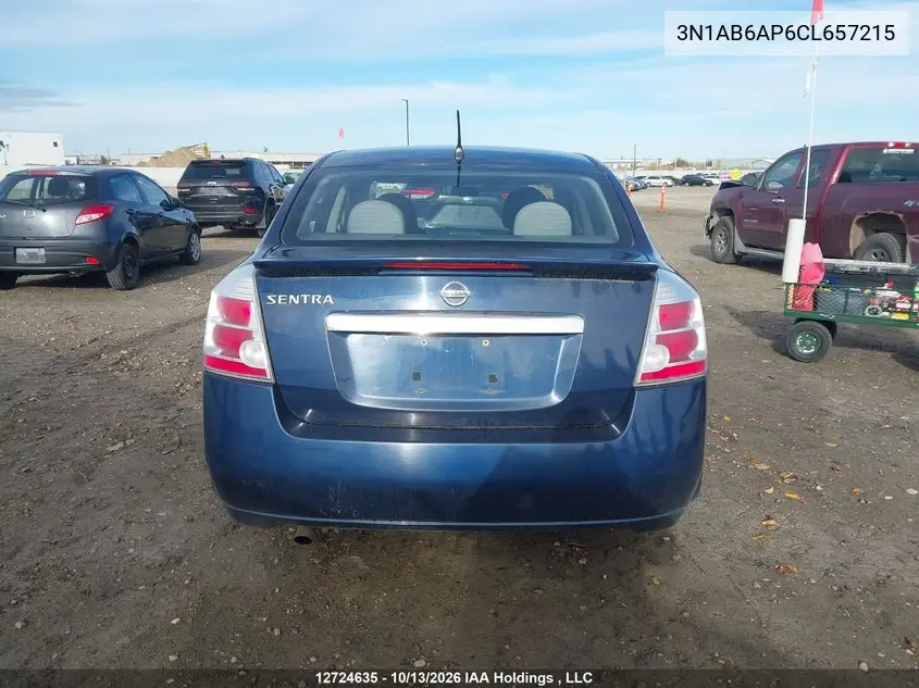 2012 NISSAN SENTRA VIN 3N1AB6AP6CL657215 — фото 16