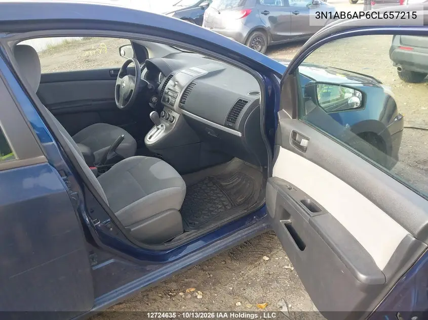 2012 NISSAN SENTRA VIN 3N1AB6AP6CL657215 — фото 5
