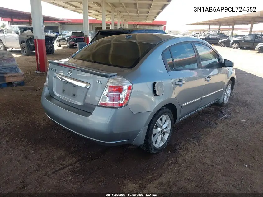 2012 NISSAN SENTRA VIN 3N1AB6AP9CL724552 — фото 4