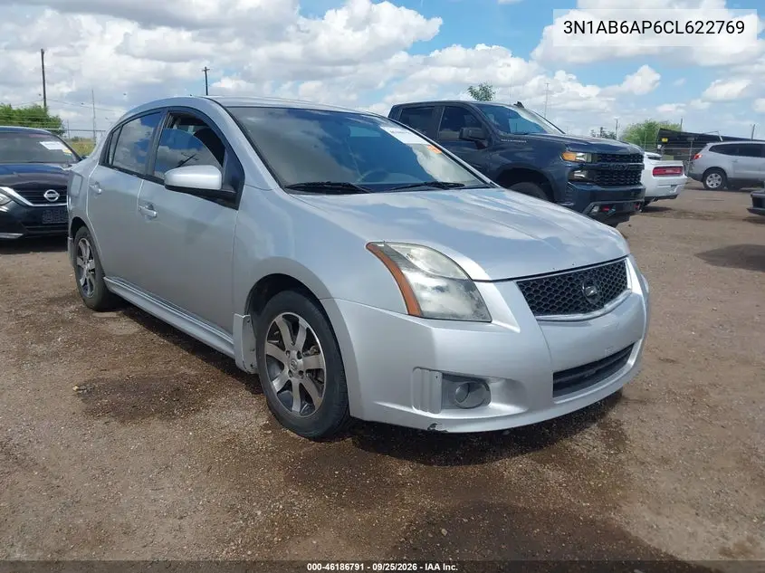 NISSAN SENTRA 2012, VIN 3N1AB6AP6CL622769