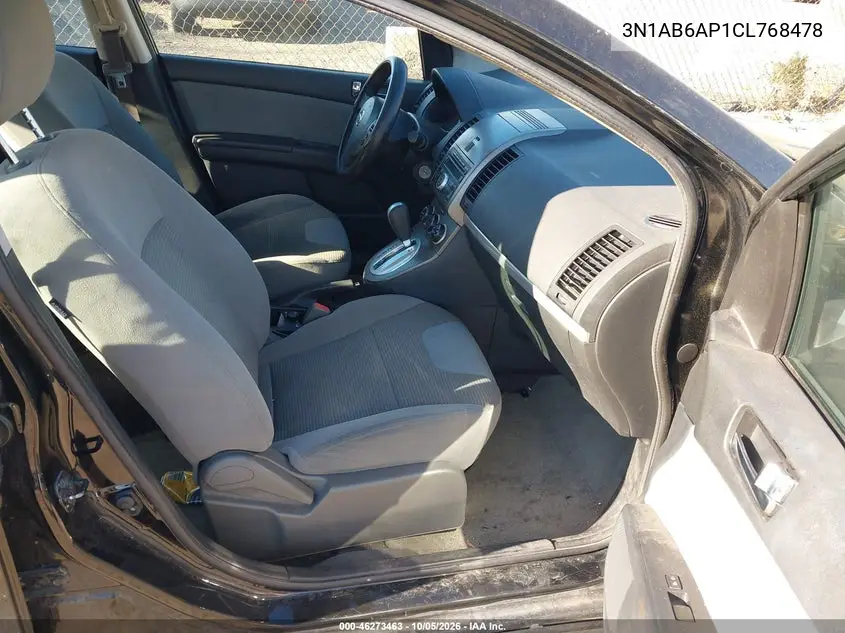 2012 NISSAN SENTRA VIN 3N1AB6AP1CL768478 — фото 5