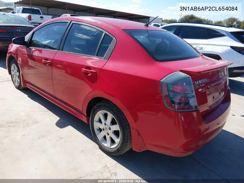 2012 NISSAN SENTRA VIN 3N1AB6AP2CL654084 — фото 3