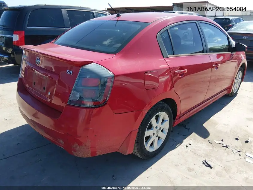 2012 NISSAN SENTRA VIN 3N1AB6AP2CL654084 — фото 4