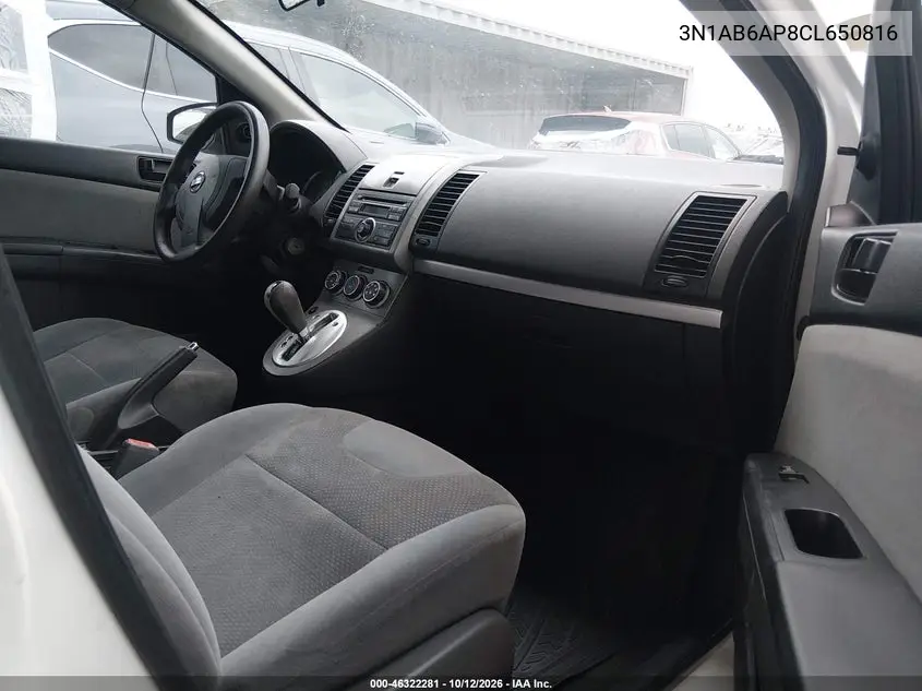 2012 NISSAN SENTRA VIN 3N1AB6AP8CL650816 — фото 5