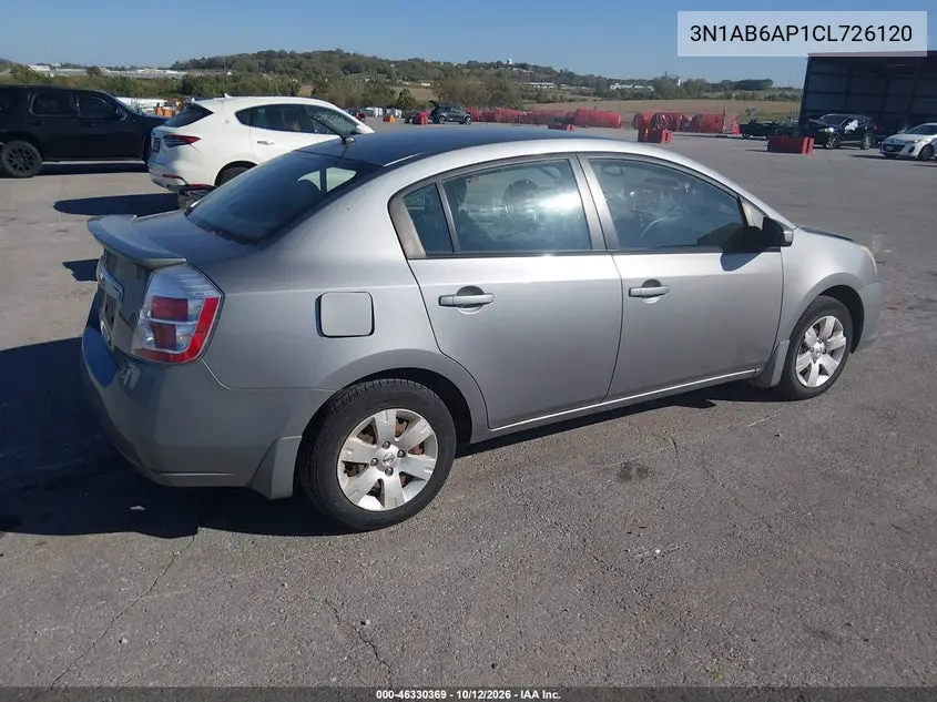 2012 NISSAN SENTRA VIN 3N1AB6AP1CL726120 — фото 4