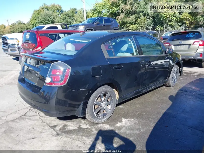 2012 NISSAN SENTRA VIN 3N1AB6AP1CL761756 — фото 4