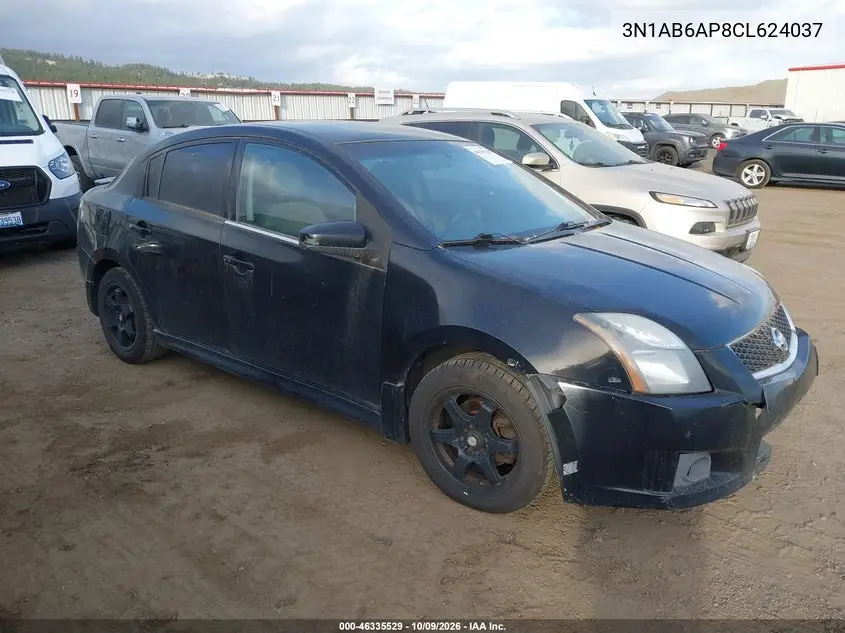 NISSAN SENTRA 2012, VIN 3N1AB6AP8CL624037