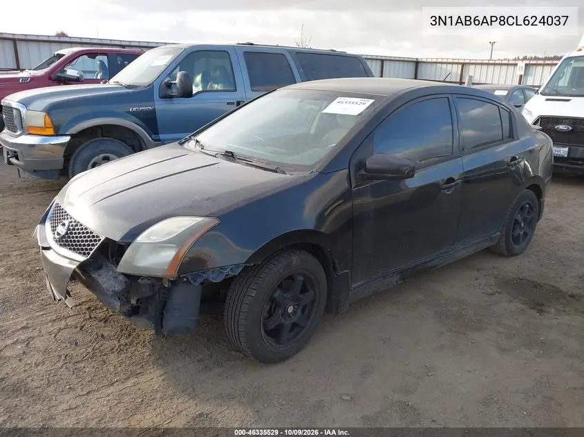 2012 NISSAN SENTRA VIN 3N1AB6AP8CL624037 — фото 2
