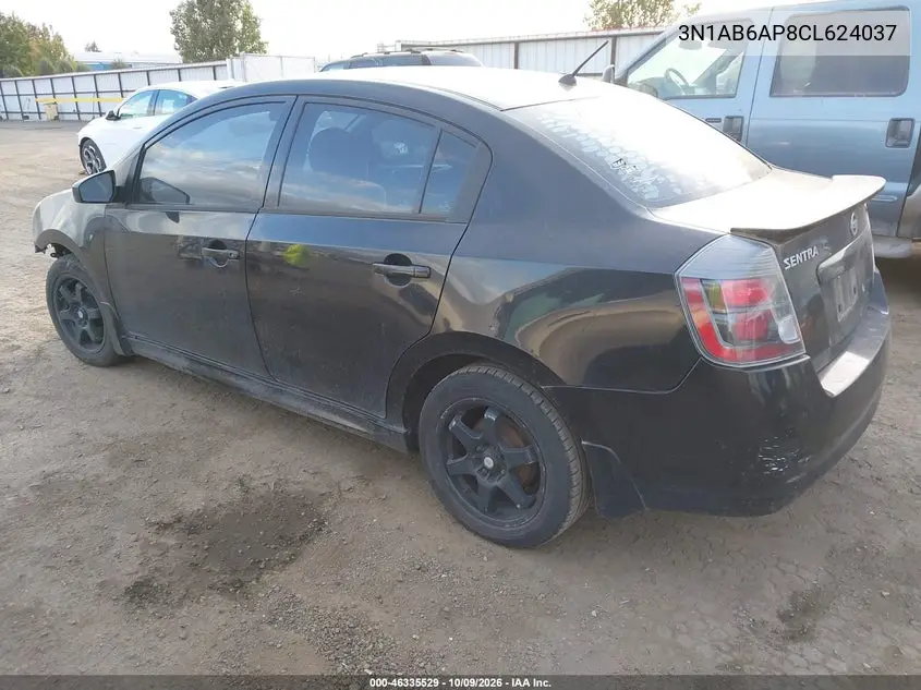 2012 NISSAN SENTRA VIN 3N1AB6AP8CL624037 — фото 3