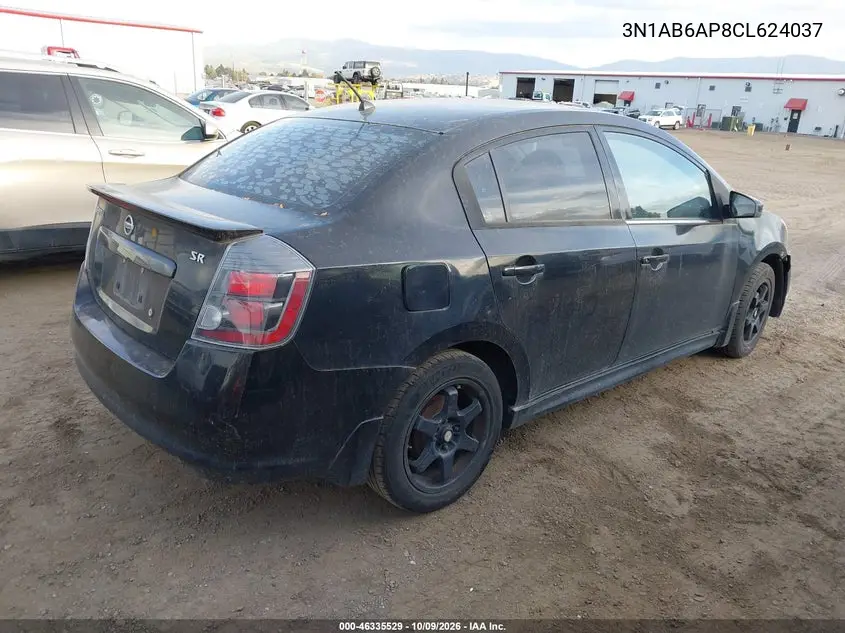 2012 NISSAN SENTRA VIN 3N1AB6AP8CL624037 — фото 4