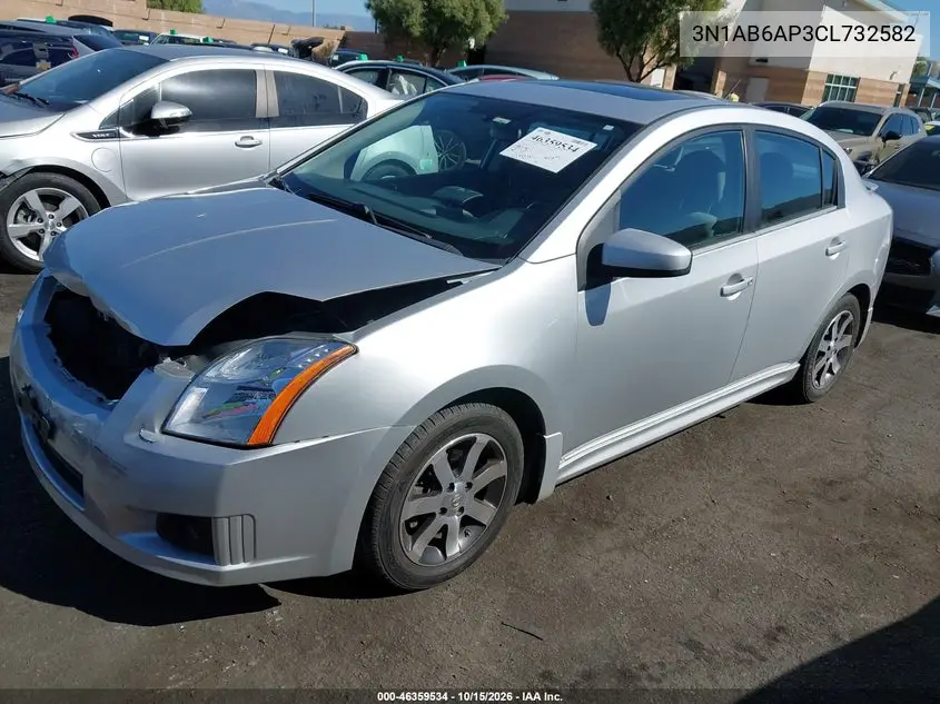 2012 NISSAN SENTRA VIN 3N1AB6AP3CL732582 — фото 2