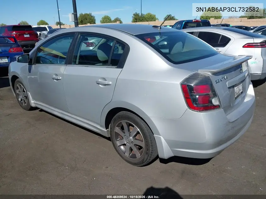 2012 NISSAN SENTRA VIN 3N1AB6AP3CL732582 — фото 3